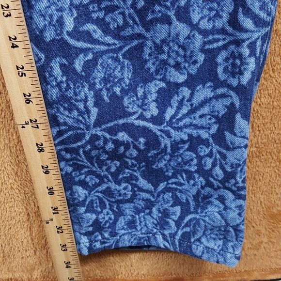 ROY ROGERS DAVES NEW YORK Jeans Mens Sz 30 Blue Floral Carpenter STATEMENT $185 - Picture 10 of 11
